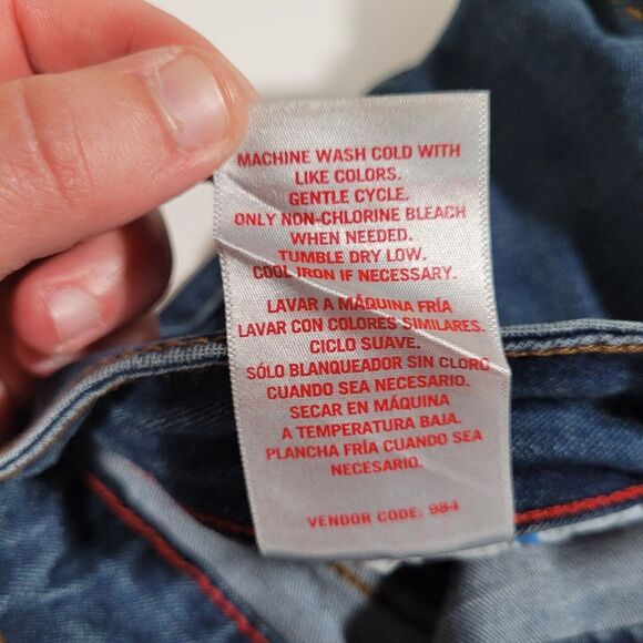 Izod Saltwater Jeans Men's 32x30 Comfort Stretch Denim Straight Leg Blue NWT - Picture 11 of 14